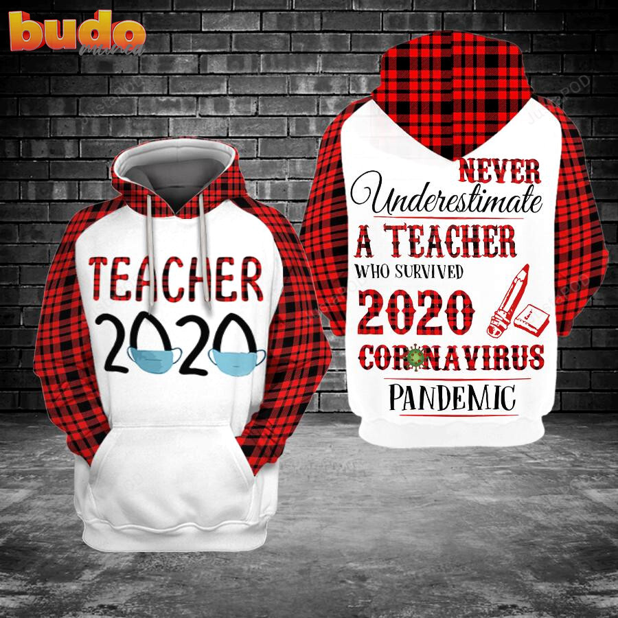 Teacher 2020 3d all print hoodie, zip- up hoodie