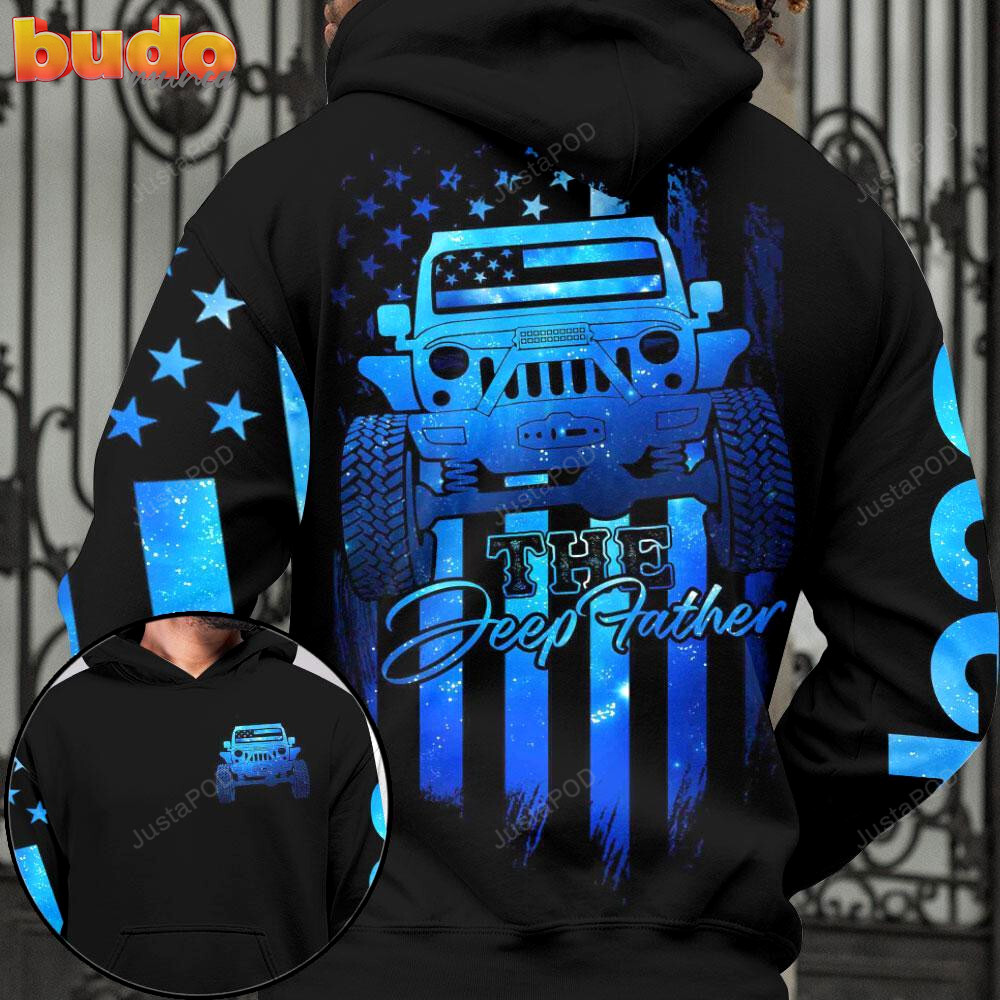 The jeep father 3d all print hoodie, zip- up hoodie