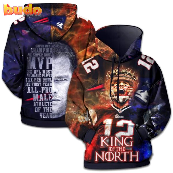 Tom brady – new england patriots style 2 3d hoodie