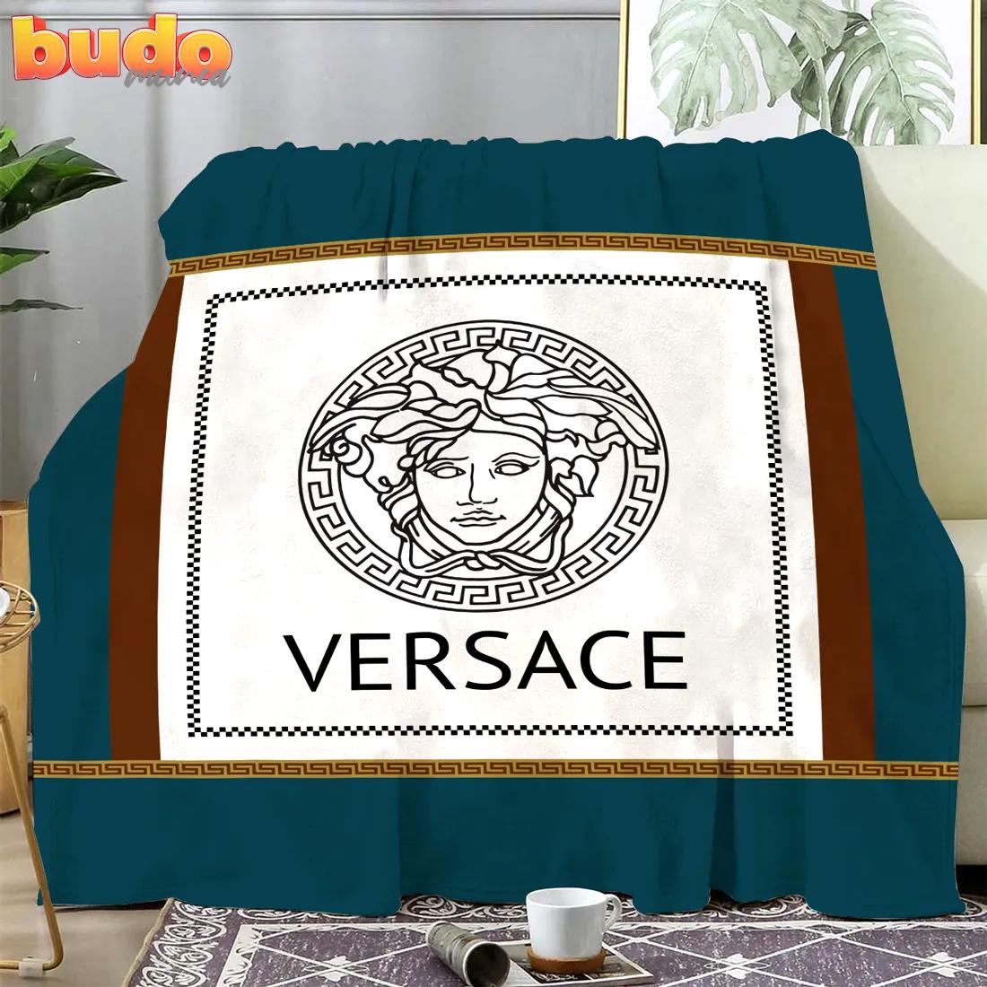 Versace luxury brand premium blanket fleece home decor