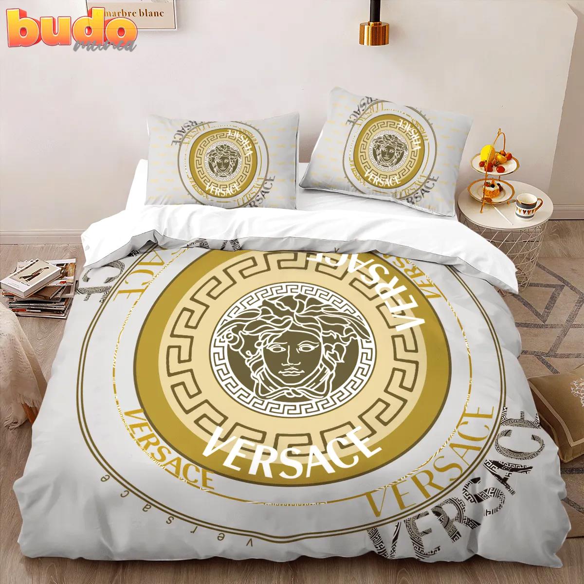 Versace new logo limited edition luxury brand high-end bedding set lv home decor