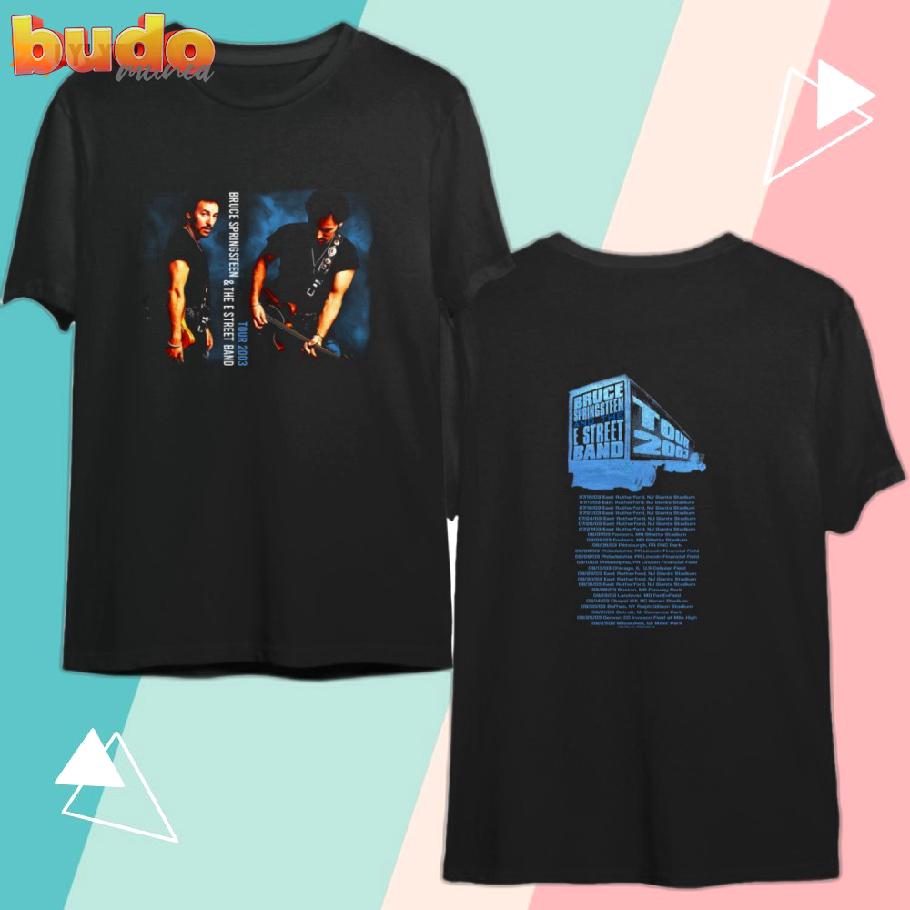 Vintage bruce springsteen and the e street band 2003 tour rock music tshirt