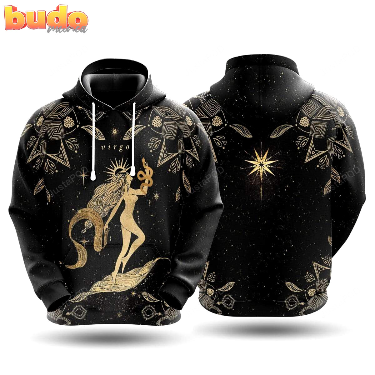 Virgo zodiac 3d all print hoodie, zip- up hoodie