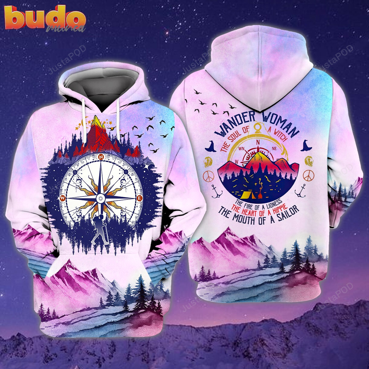 Wander woman the soul of a witch 3d all print hoodie, zip- up hoodie