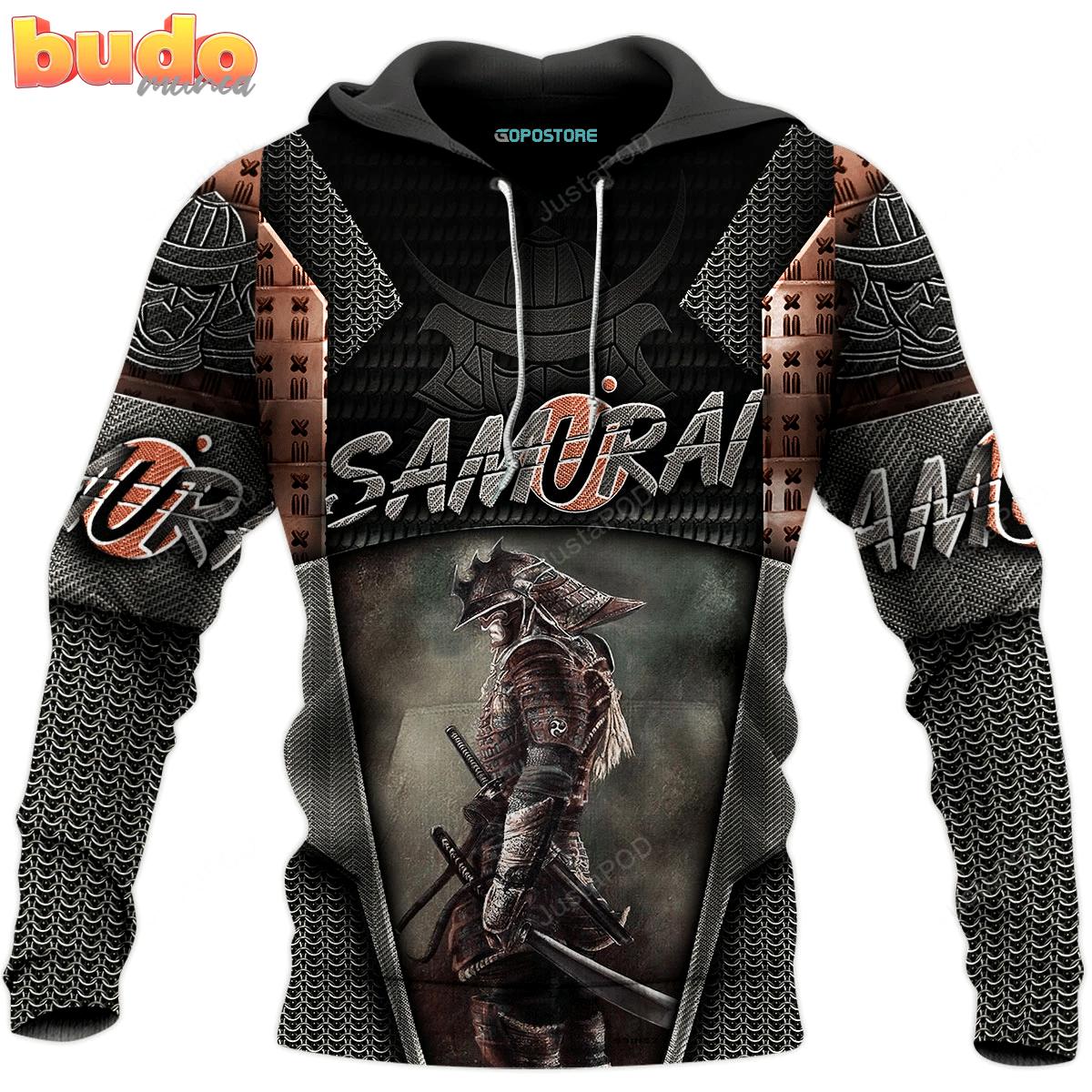 Warrior samurai 3d all over printed hoodie, zip- up hoodie