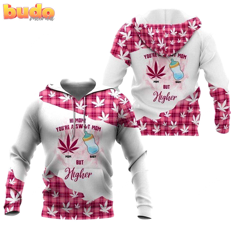 Weed mom 3d all print hoodie, zip- up hoodie
