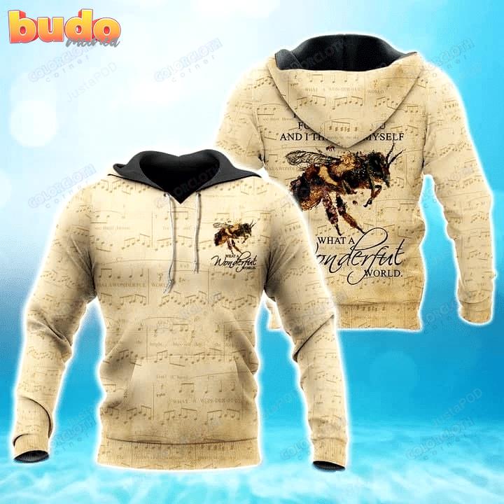 What a wonderful world 3d all print hoodie, zip- up hoodie