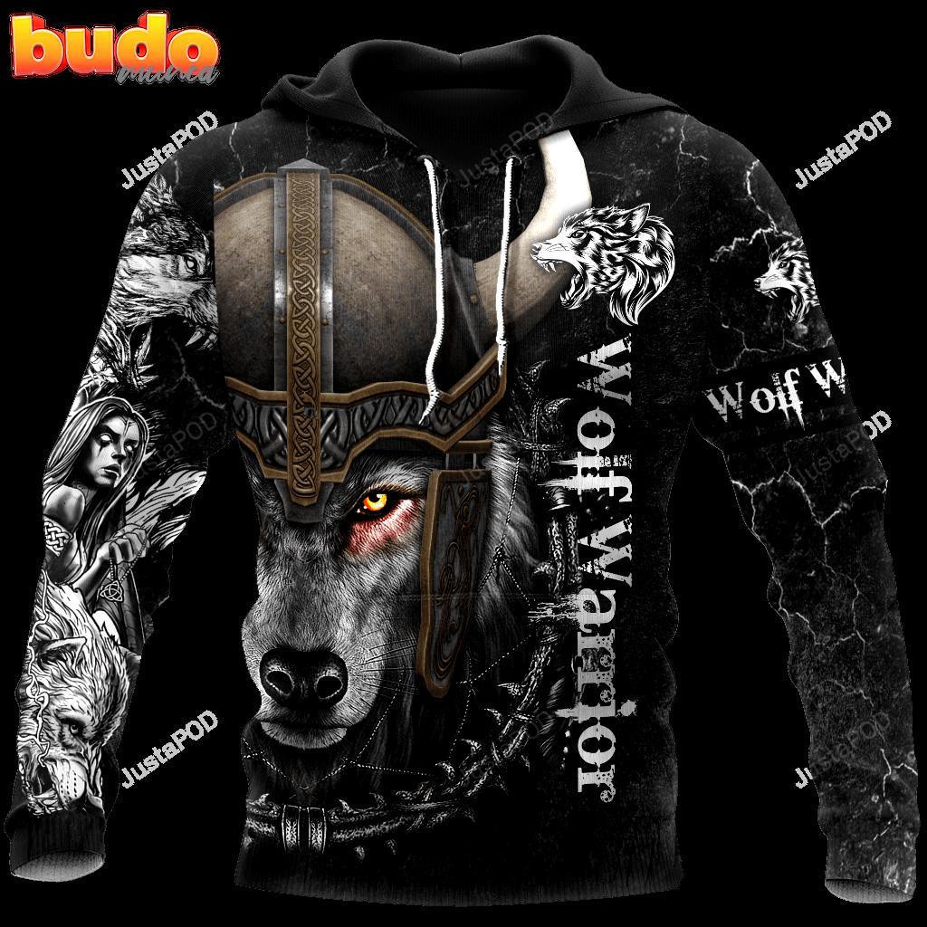 Wolf warrior 3d all print hoodie, zip- up hoodie