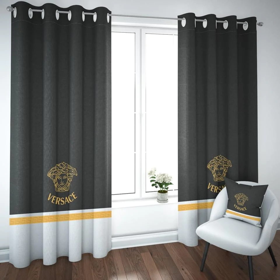 Versace classic window curtains hot 2023 luxury bedroom living room home decor