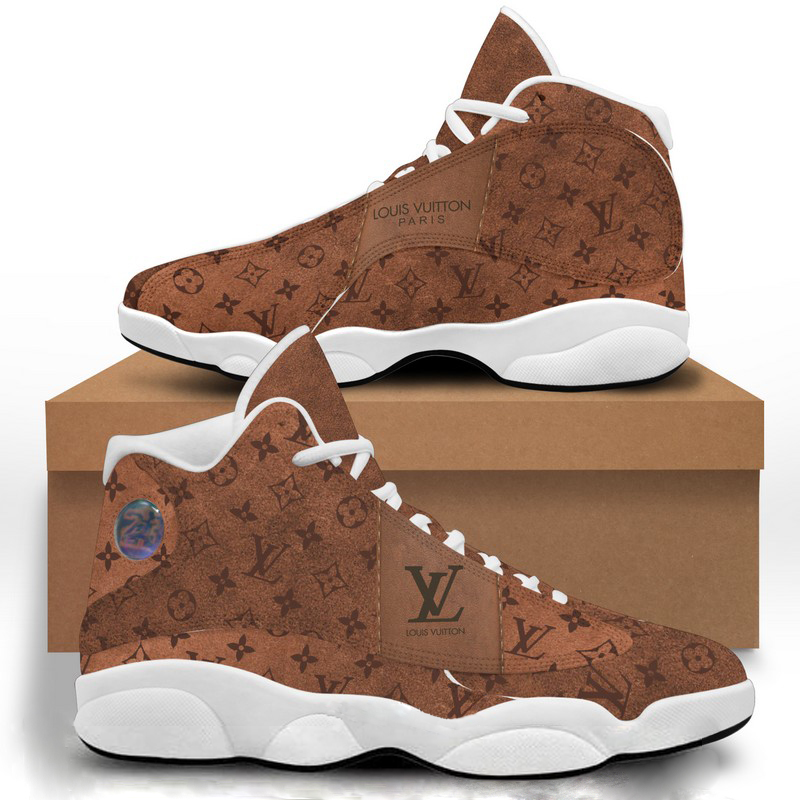 New louis vuitton paris light brown air jordan 13 sneakers shoes for men women hot 2023