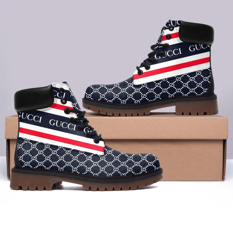 Gucci blue timberland boots form timboots shoes hot 2023 gifts for men women