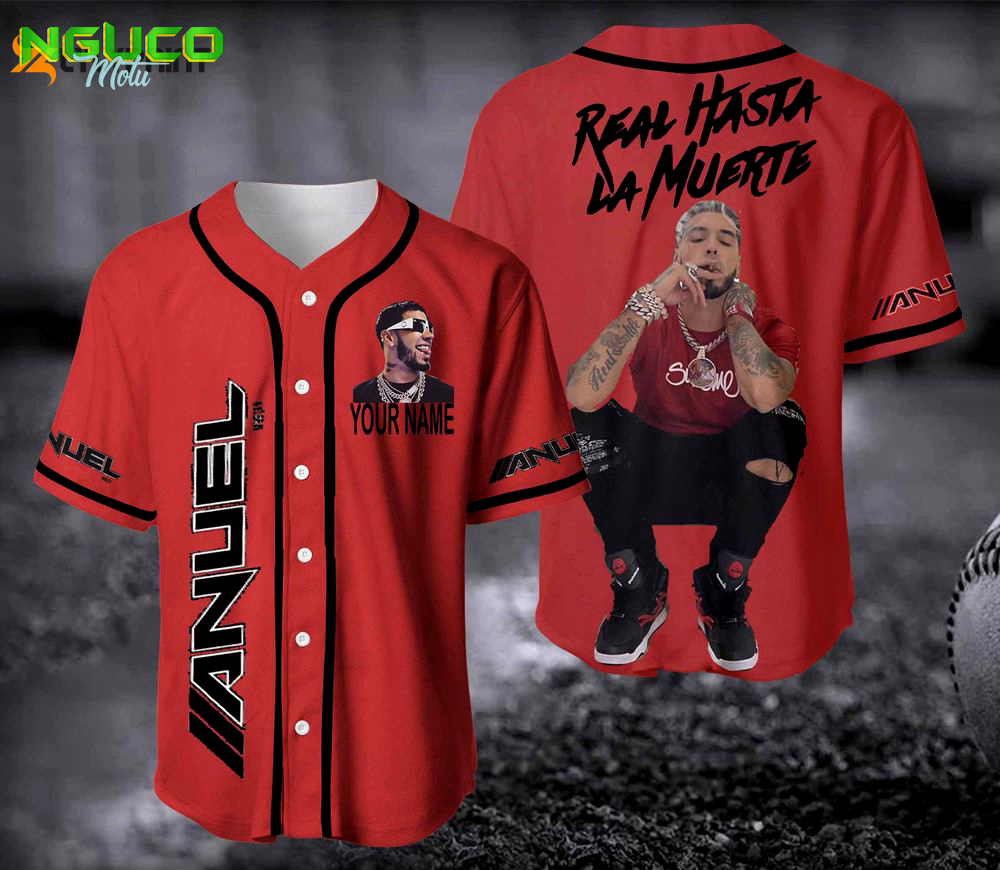 Anuel aa baseball jersey, custom name anuel aa jersay, rapper jersey shirt