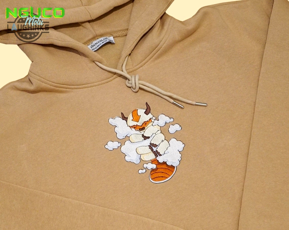 Appa in the clouds embroidered sweatshirt hoodie embroidered sweatshirt appa embroidery appa hoodies high quality unisex embroidery tshirt sweatshirt hoodie gift