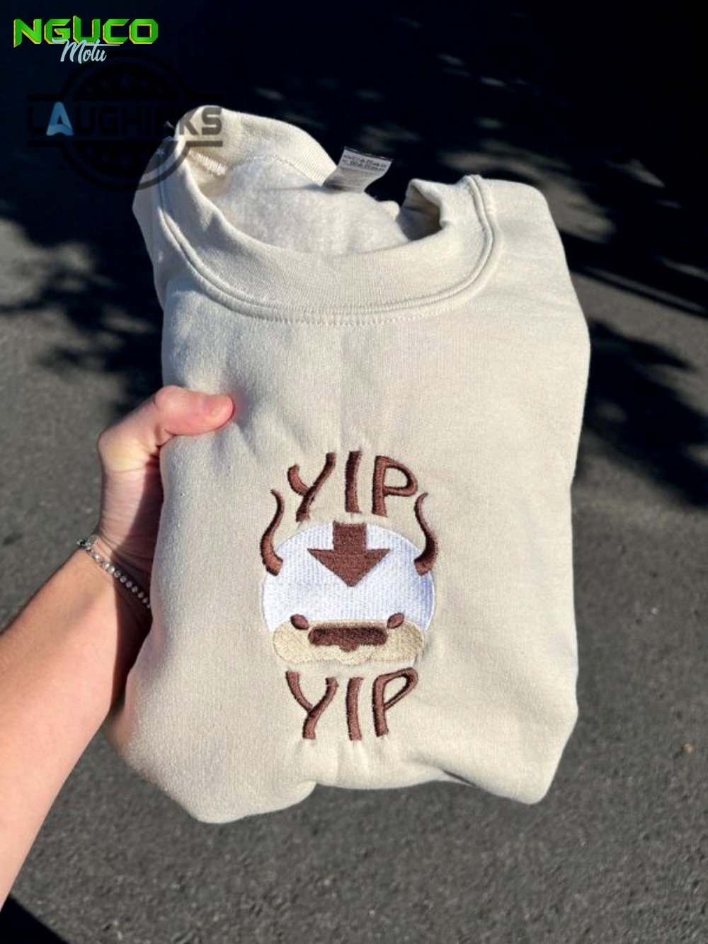 Appa yip embroidered crewneck embroidery tshirt sweatshirt hoodie gift
