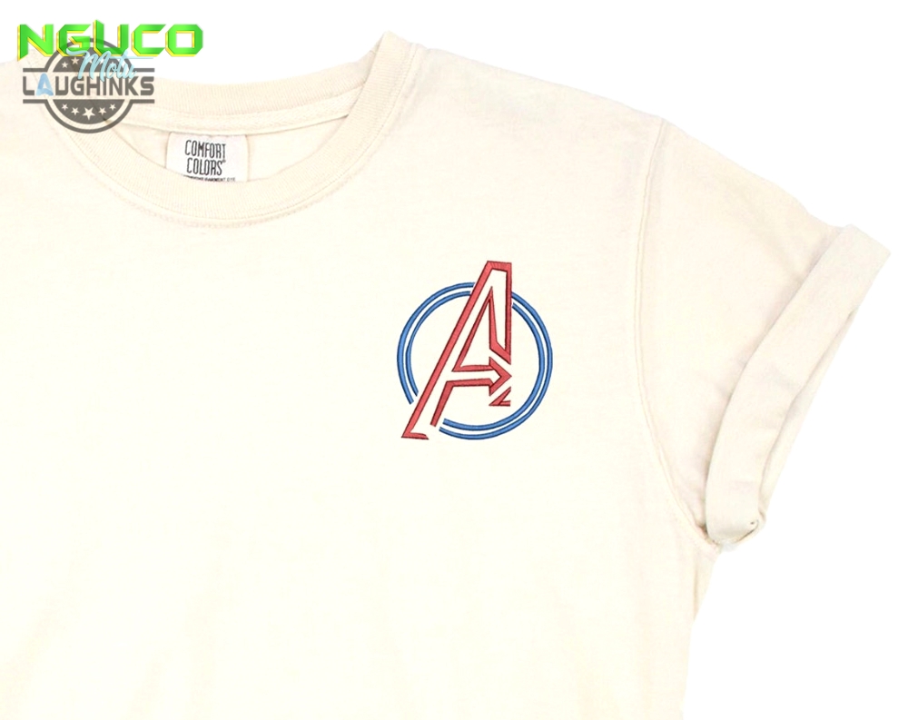 Avengers embroidered tshirt superhero embroidered shirt disney avengers campus shirt disneyland tshirt womens disney shirt embroidery tshirt sweatshirt hoodie gift