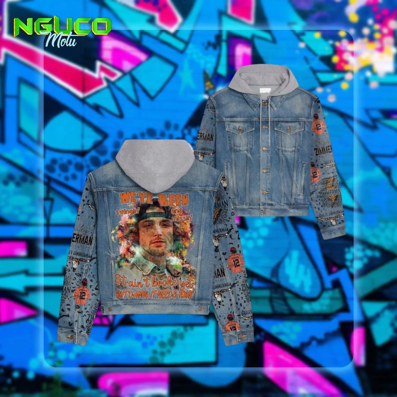 Bailey zimmerman rock and a hard place lyrics hooded denim jacket