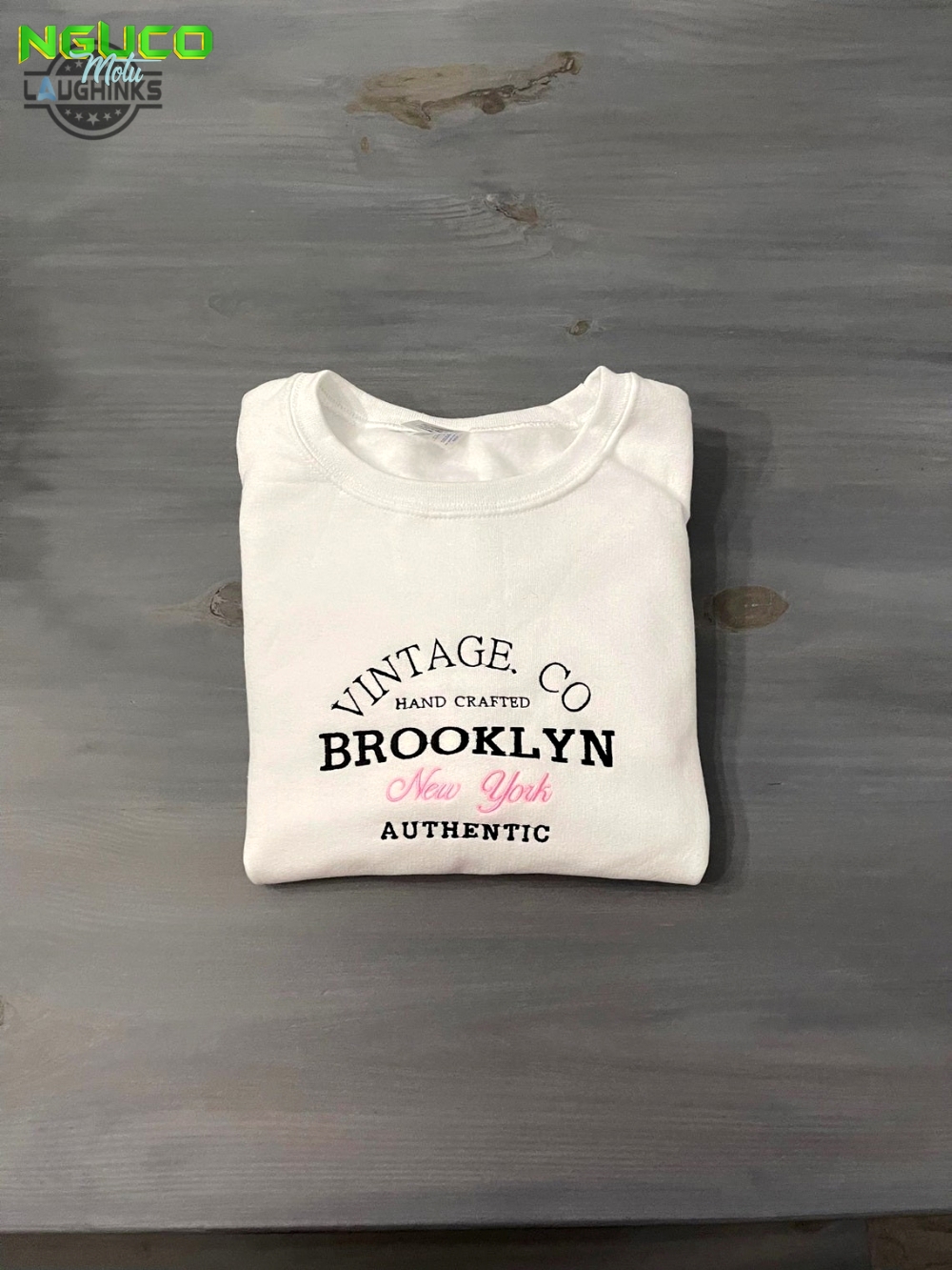 Brooklyn new york embroidered crewneck embroidery tshirt sweatshirt hoodie gift