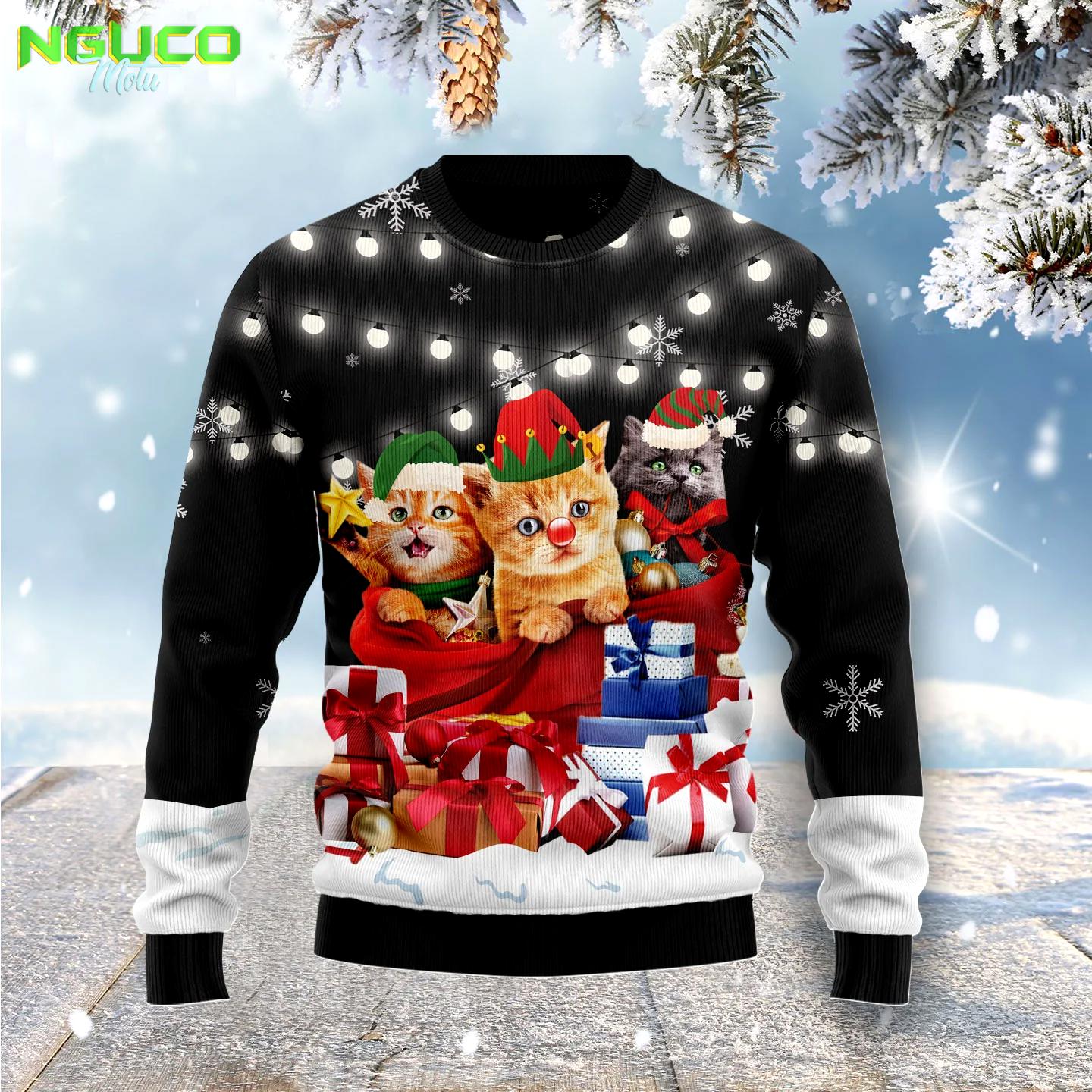 Cat gifts noel g5115 ugly christmas sweater