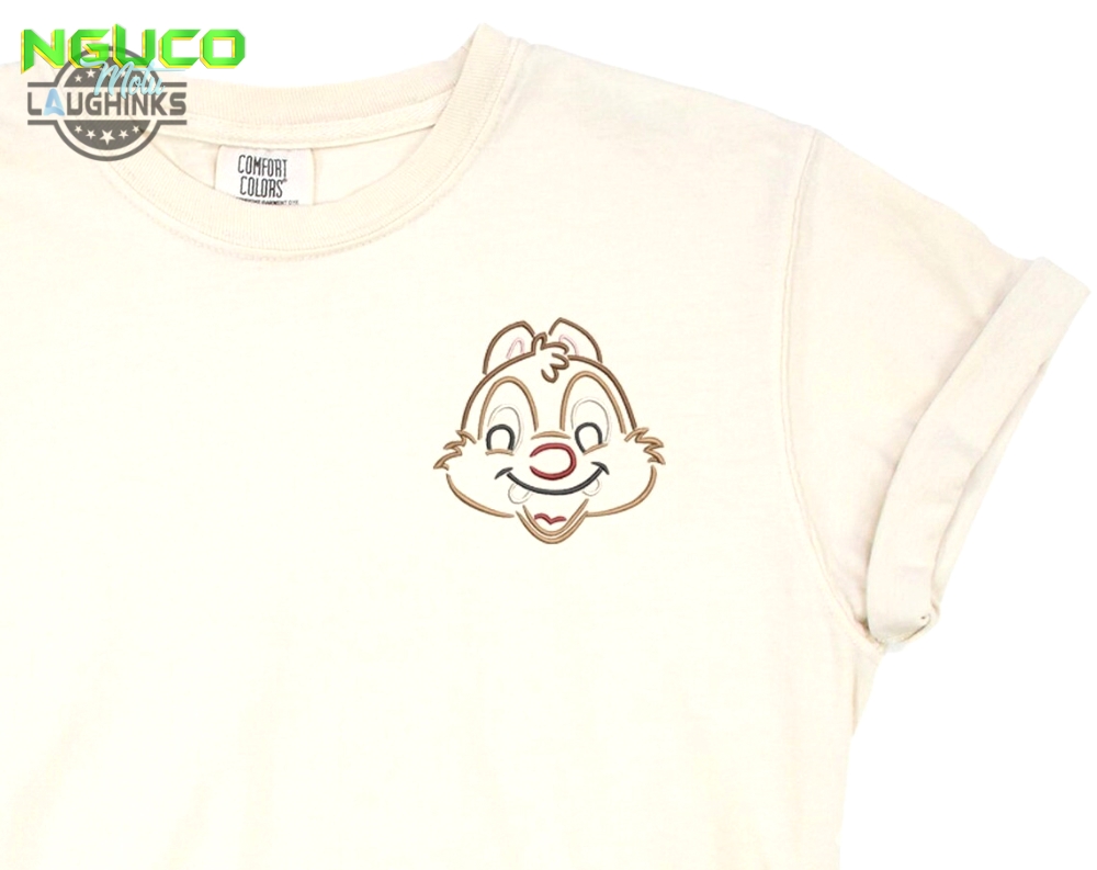 Chip dale embroidered tshirt dale embroidered shirt chip and dale t shirt disney princess shirt disney tshirt womens disney shirt embroidery tshirt sweatshirt hoodie gift