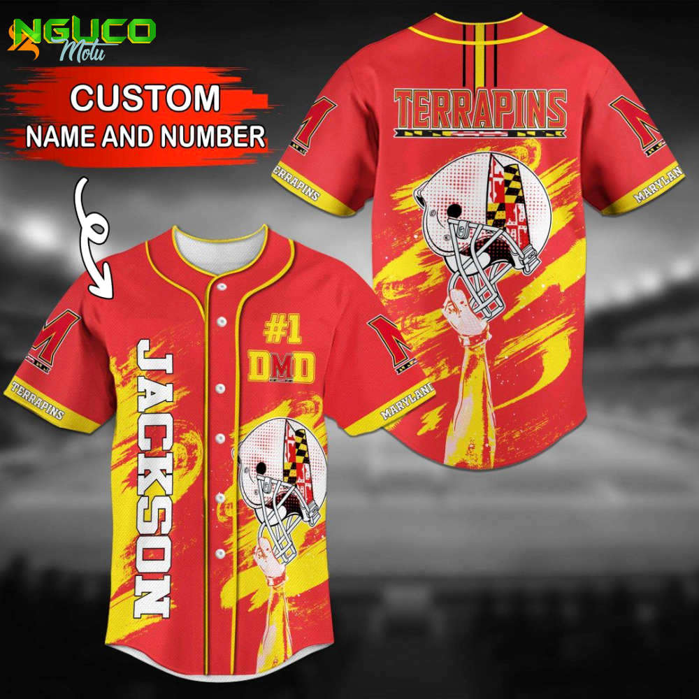 Custom maryland terrapins baseball jersey – personalized
