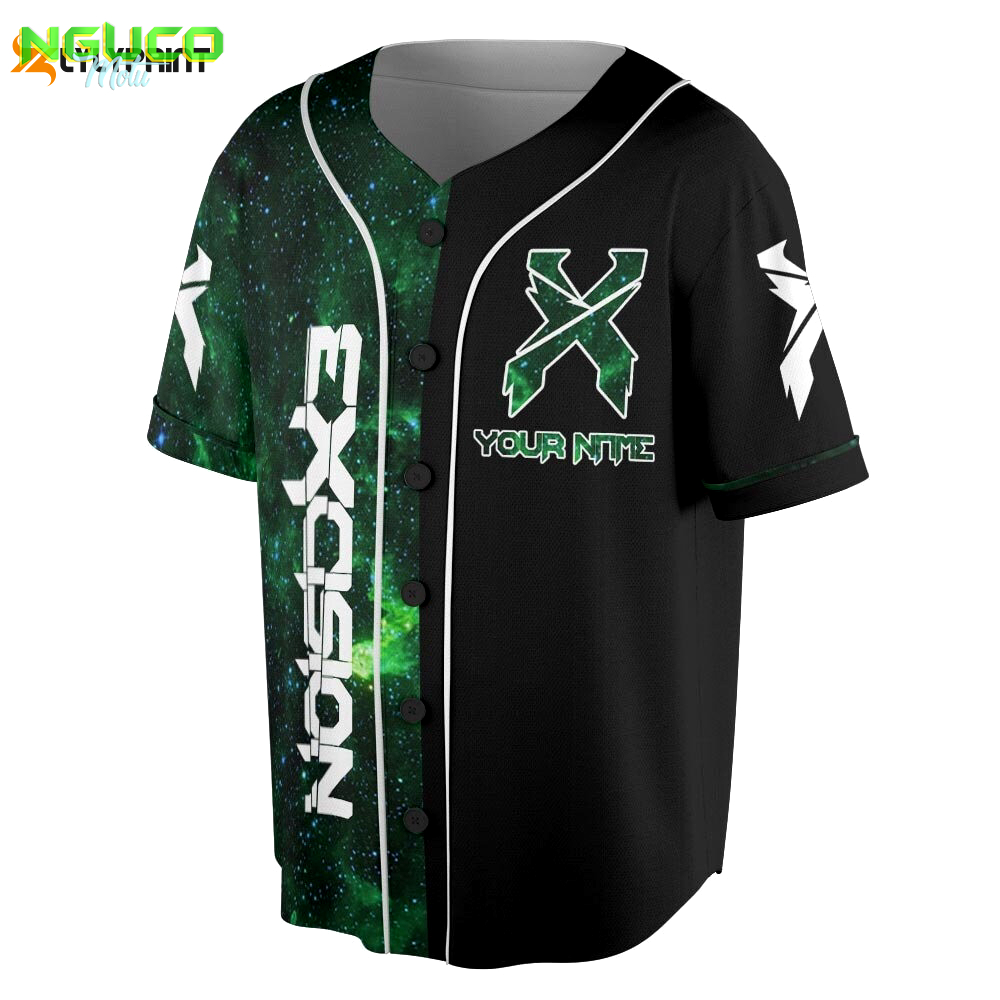 Custom name excision dj music baseball jersey, dj live world tour 2023 shirt