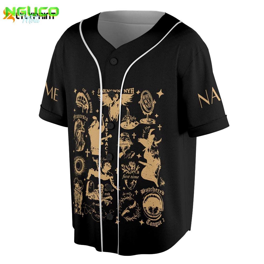 Custom name hozier unreal unearth baseball jersey