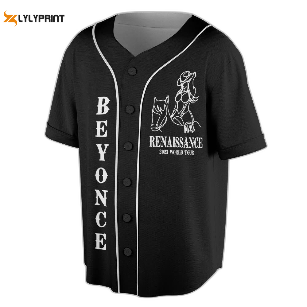 Custom name v1 beyonceee baseball jersey, renaissance tour baseball jersey for men women
