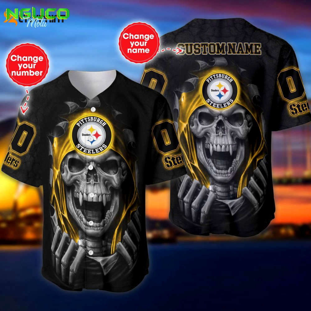 Custom pittsburgh steelers baseball jersey – personalized