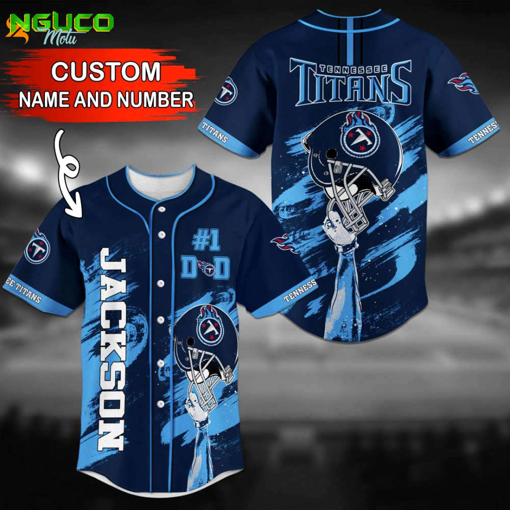 Custom tennessee titans baseball jersey – personalized nfl gear
