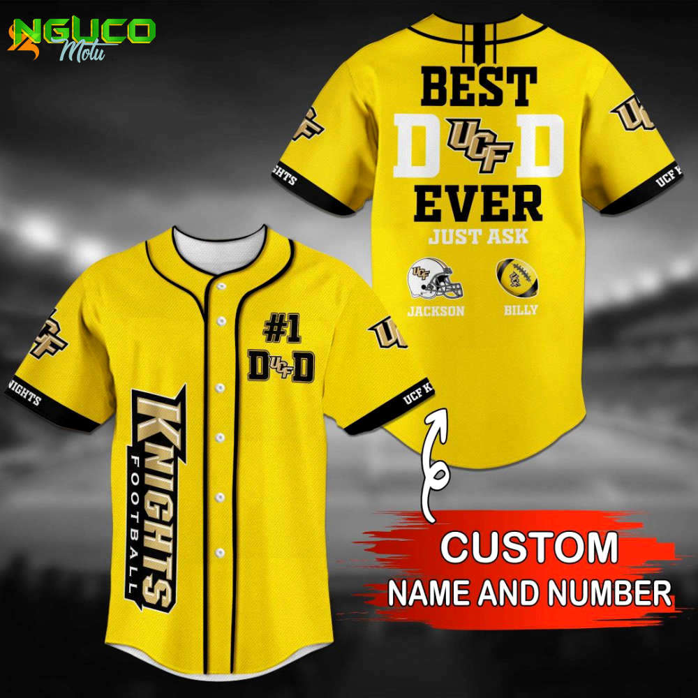 Custom ucf knights baseball jersey – personalized team gear