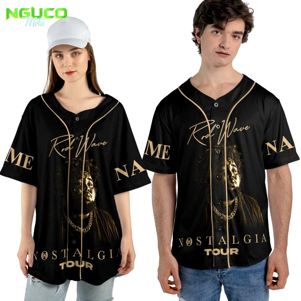 Customized rod wave and friends signature baseball jersey