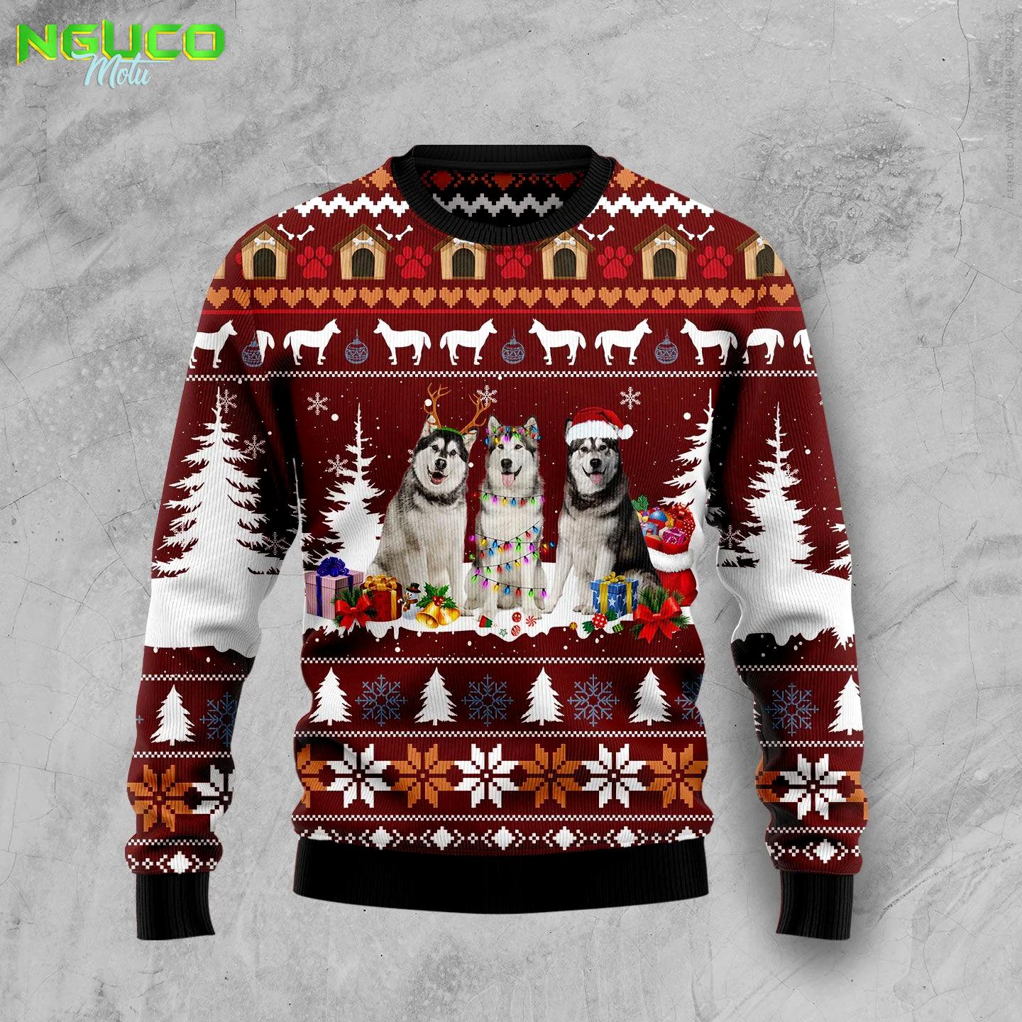 Cute alaskan hz92315 ugly christmas sweater