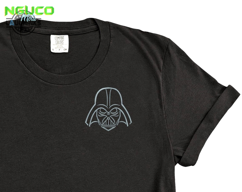 Darth vader embroidered tshirt star wars embroidered shirt darth vader t shirt sith shirt disney tshirt womens disney shirt embroidery tshirt sweatshirt hoodie gift