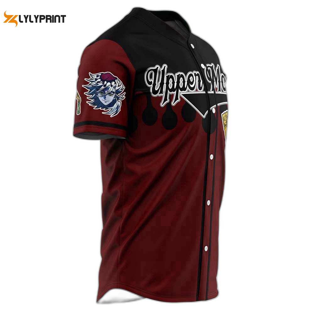 Demon upper moons anime baseball jersey for men women