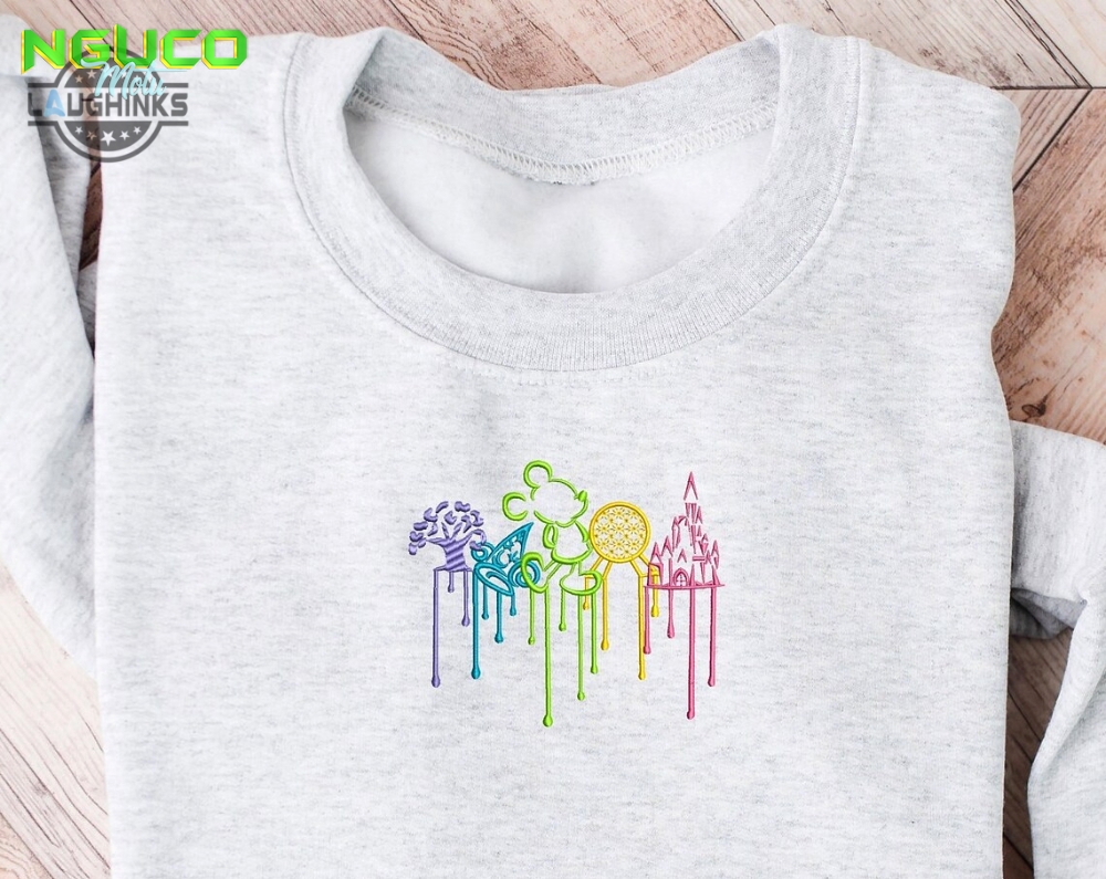 Disney parks embroidered crewneck disney embroidered sweatshirt disney world crewneck disney sweatshirt womens disney crewneck embroidery tshirt sweatshirt hoodie gift