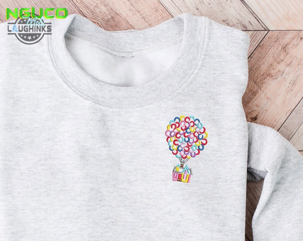Disney up house embroidered crewneck disney embroidered sweatshirt disney up crewneck disney princess sweatshirt womens disney crewneck embroidery tshirt sweatshirt hoodie gift
