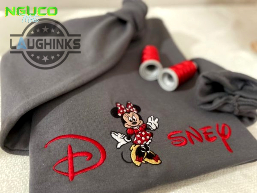 Disney x minnie mouse embroidered sweatshirt embroidery tshirt sweatshirt hoodie gift