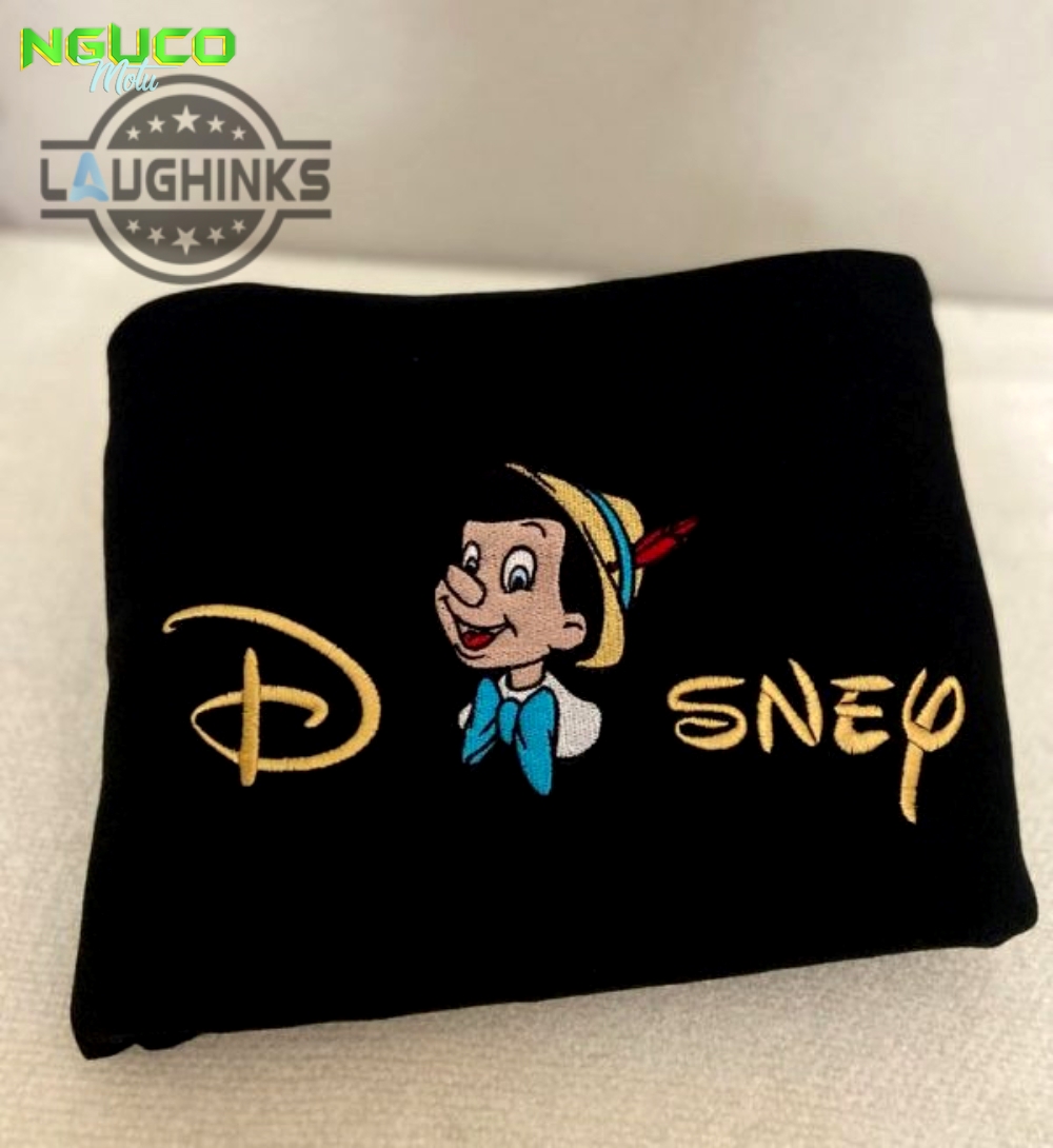 Disney x pinocchio embroidered sweatshirt embroidery tshirt sweatshirt hoodie gift