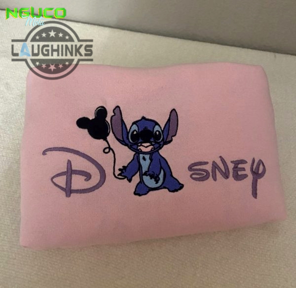 Disney x stitch embroidered sweatshirt embroidery tshirt sweatshirt hoodie gift