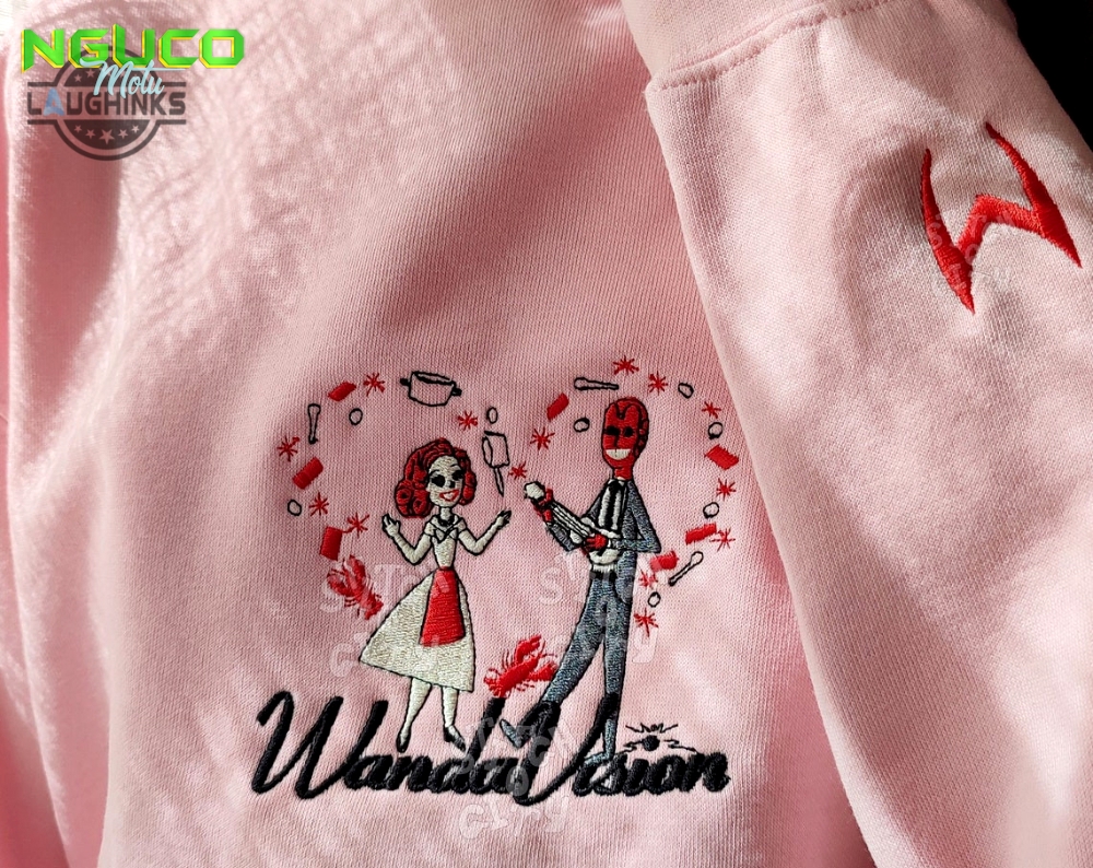 Embroidered comic witch characters embroidered sweatshirt embroidered hoodie embroidery tshirt sweatshirt hoodie gift