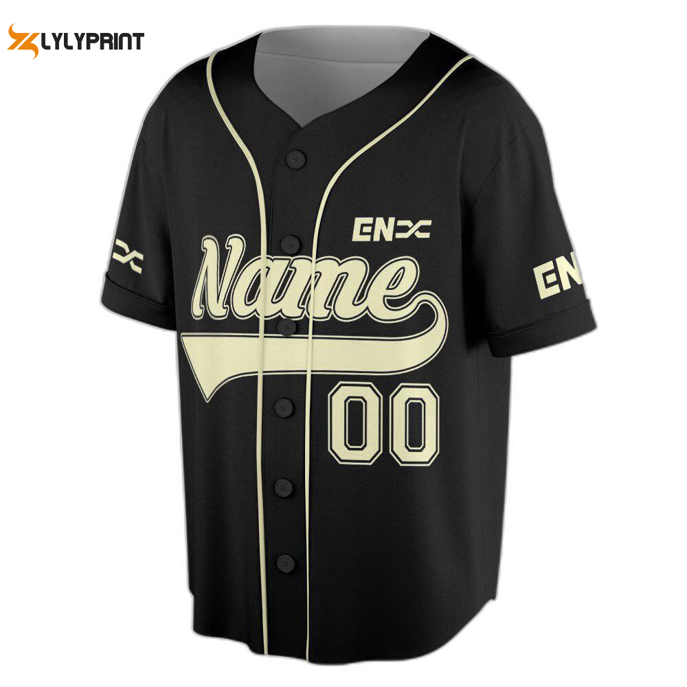 Enhypen kpop baseball jersey, number and name heeseung jay jake sunghoon sunoo jungwon niki