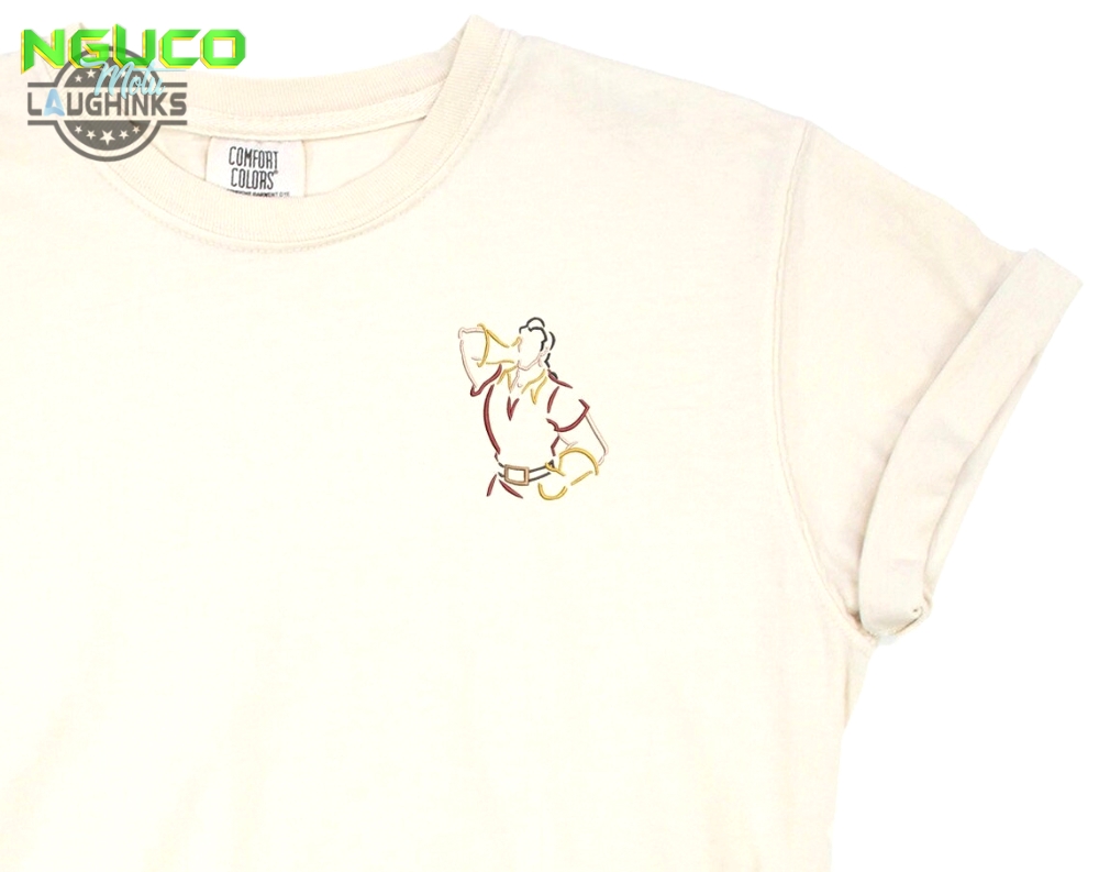 Gaston embroidered tshirt belle embroidered shirt beauty and the beast t shirt disney princess shirt disney tshirt womens disney shirt embroidery tshirt sweatshirt hoodie gift