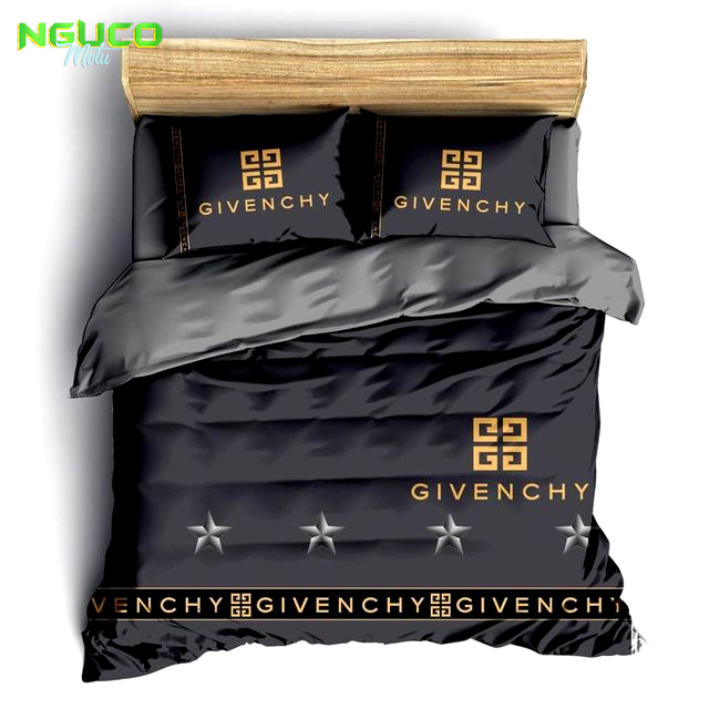 Givenchy star luxury brand fashion bedding set bedspread duvet cover set