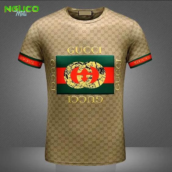 Gucci beige luxury brand premium t-shirt outfit for men women