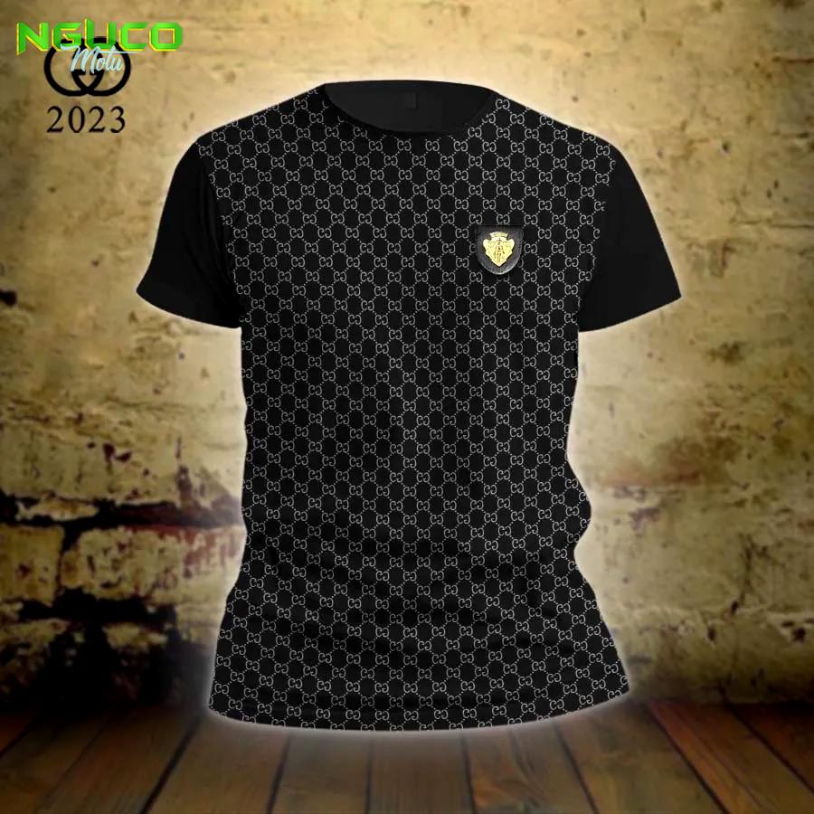 Gucci black luxury brand t-shirt outfit for men women