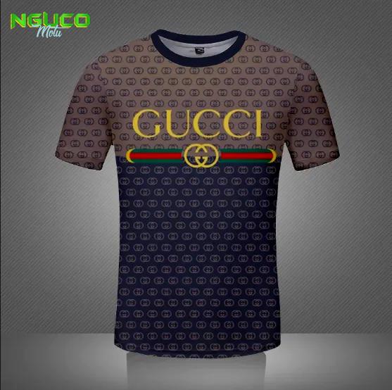 Gucci brown navy luxury brand premium t-shirt outfit for men women