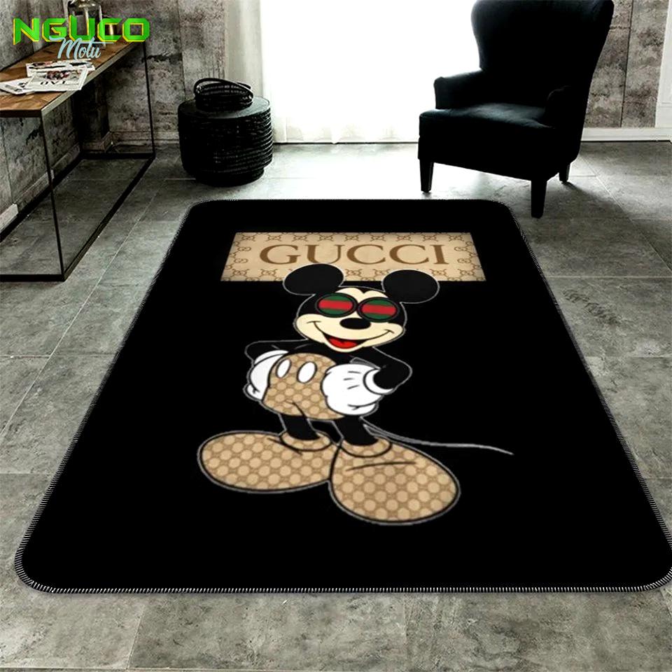 Gucci mickey mouse luxury fashion luxury brand rug carpet home decor