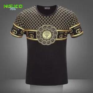 Gucci new black luxury brand t-shirt outfit for men women