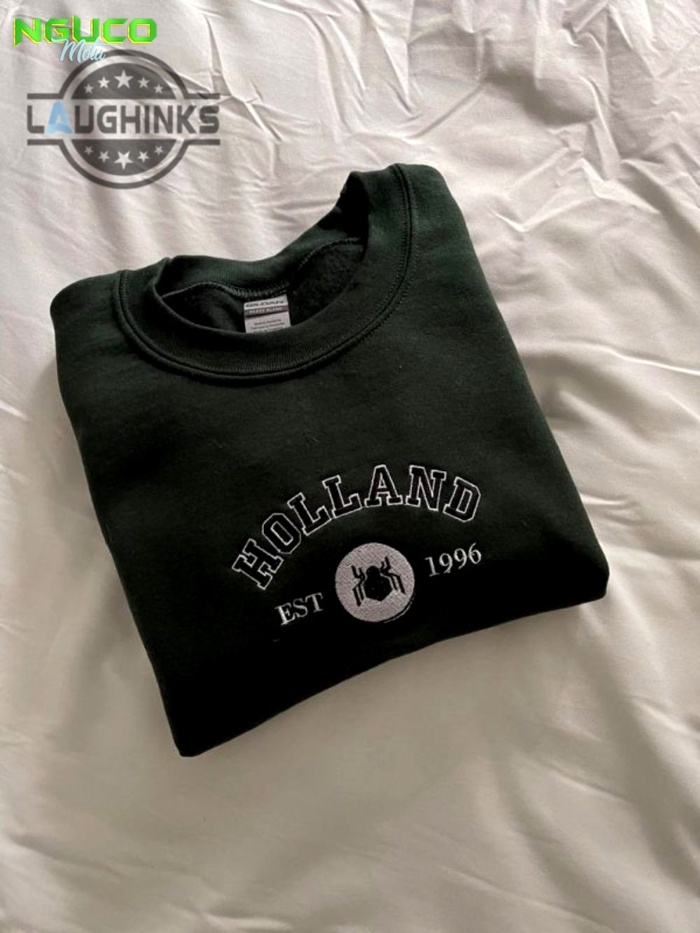 Holland spiderman embroidered sweatshirt embroidery tshirt sweatshirt hoodie gift