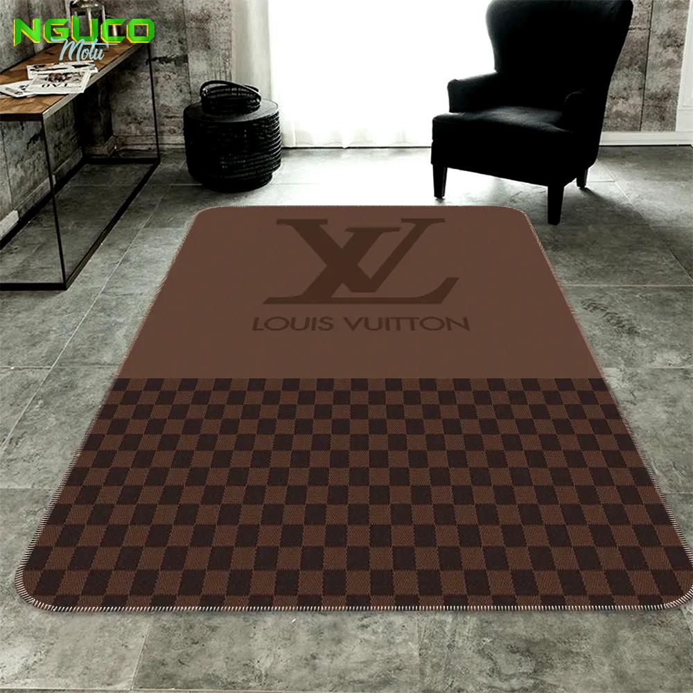 Louis vuitton brown luxury fashion luxury brand rug carpet home decor
